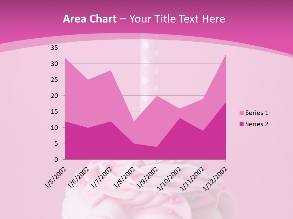 Spots Cupcake Home Baked PowerPoint Template
