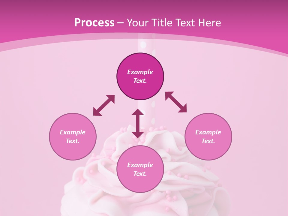 Spots Cupcake Home Baked PowerPoint Template