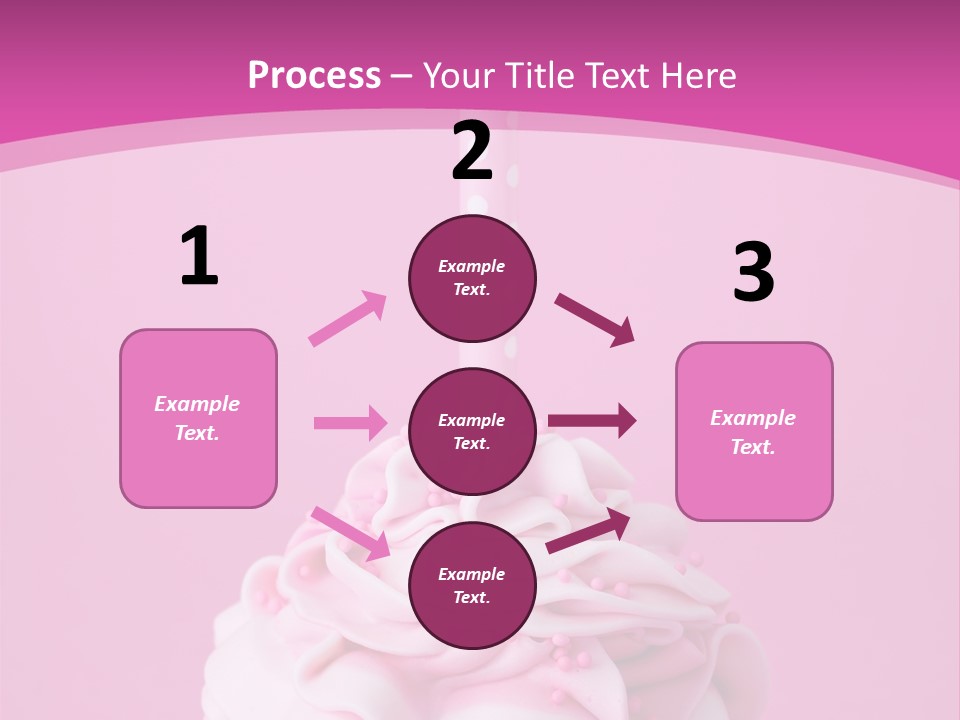 Spots Cupcake Home Baked PowerPoint Template