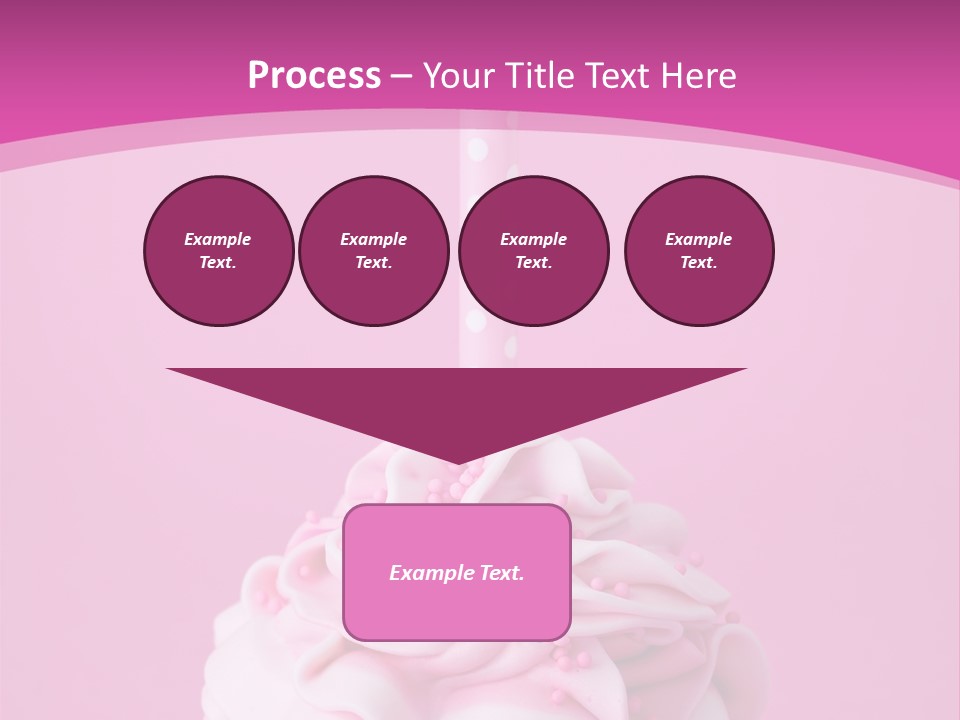 Spots Cupcake Home Baked PowerPoint Template