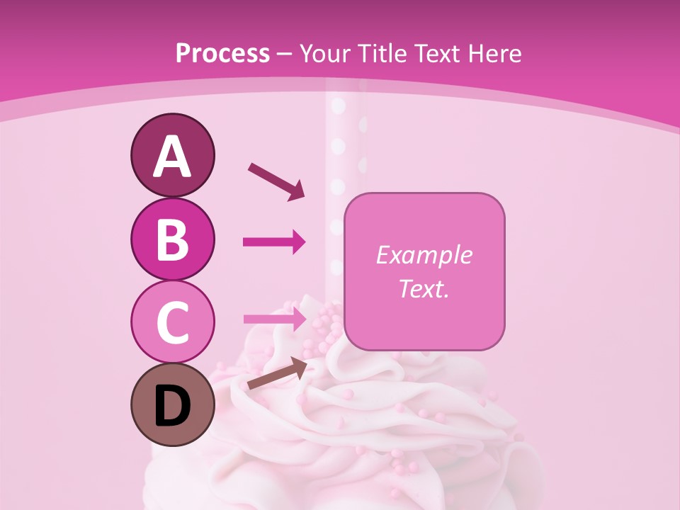 Spots Cupcake Home Baked PowerPoint Template