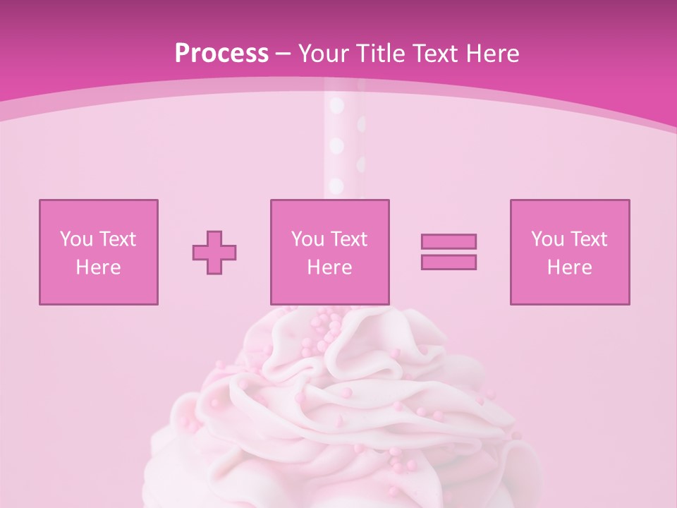 Spots Cupcake Home Baked PowerPoint Template