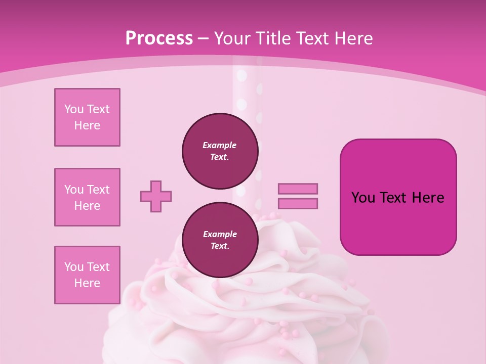 Spots Cupcake Home Baked PowerPoint Template