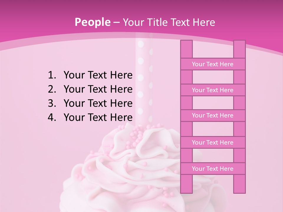 Spots Cupcake Home Baked PowerPoint Template