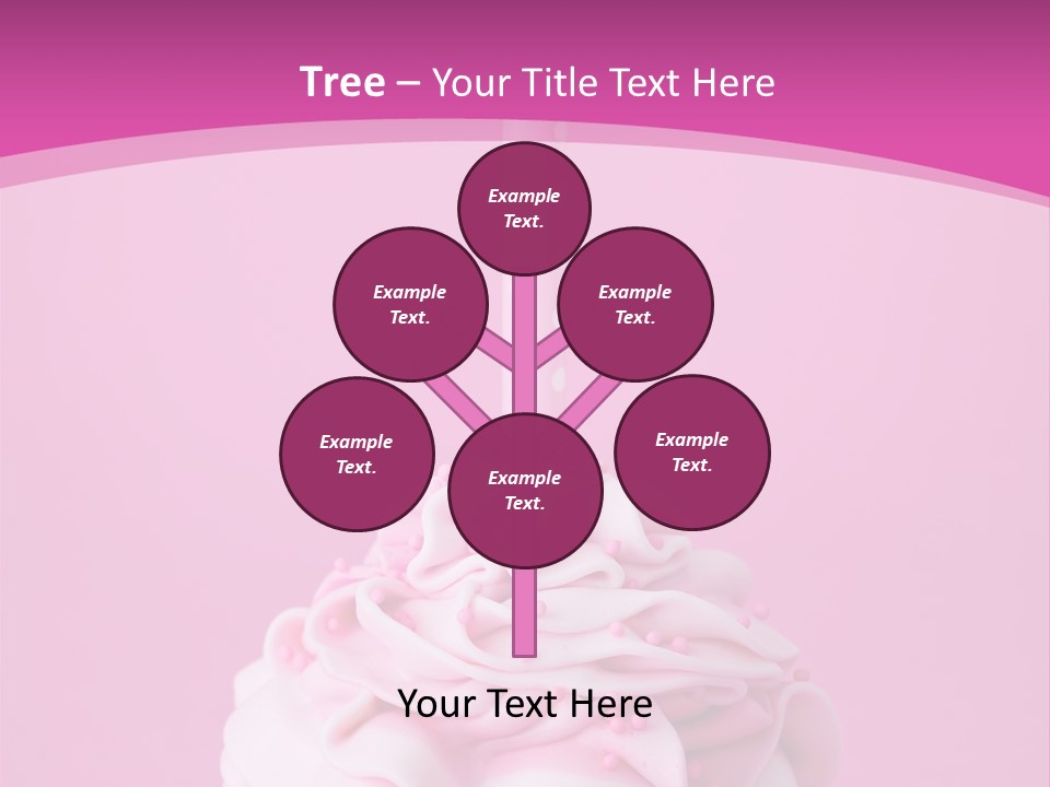 Spots Cupcake Home Baked PowerPoint Template