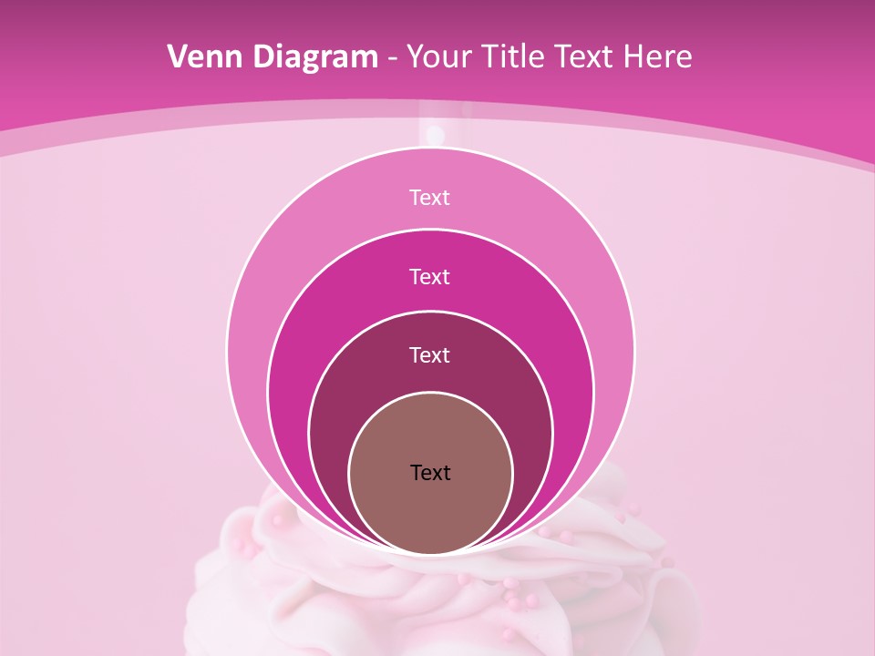 Spots Cupcake Home Baked PowerPoint Template