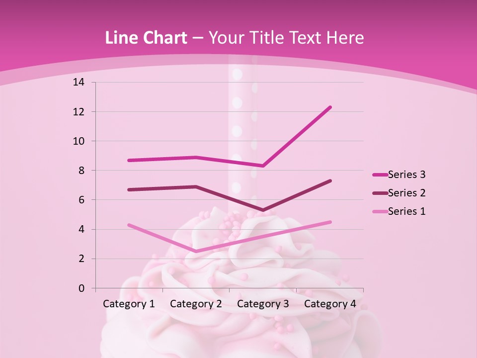 Spots Cupcake Home Baked PowerPoint Template