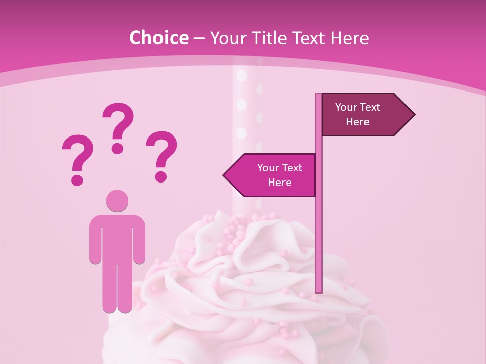 Spots Cupcake Home Baked PowerPoint Template