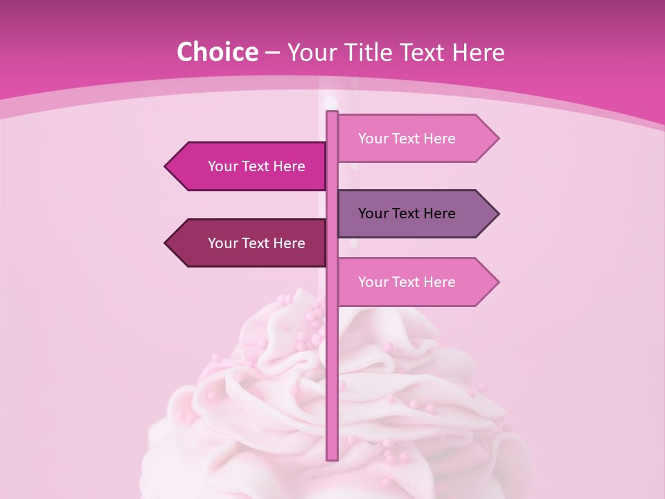 Spots Cupcake Home Baked PowerPoint Template