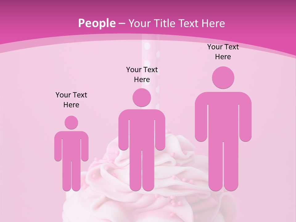 Spots Cupcake Home Baked PowerPoint Template