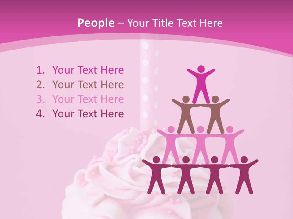 Spots Cupcake Home Baked PowerPoint Template