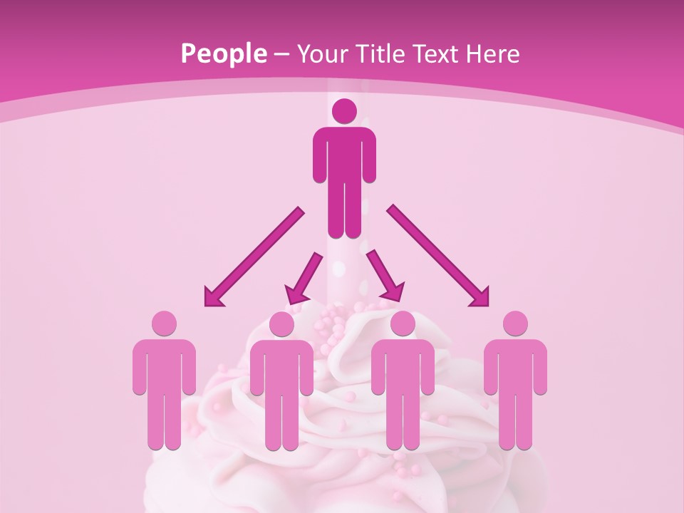 Spots Cupcake Home Baked PowerPoint Template