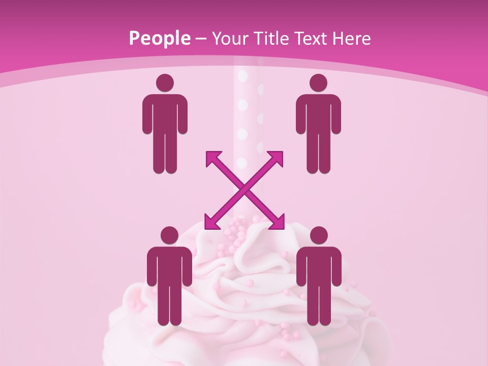 Spots Cupcake Home Baked PowerPoint Template