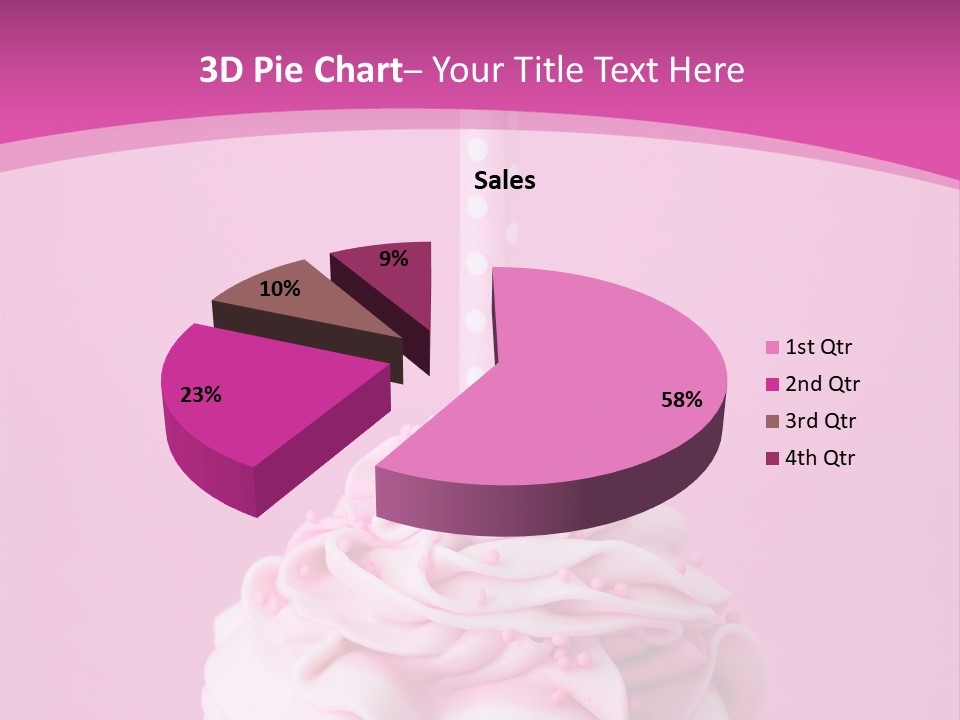 Spots Cupcake Home Baked PowerPoint Template