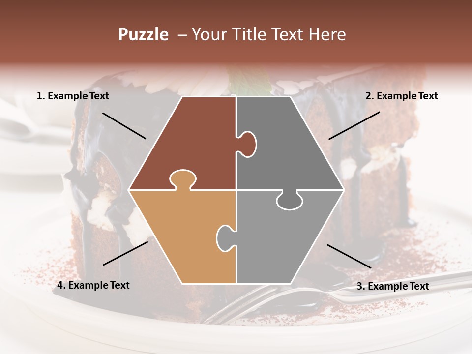 Glaze Mousse Portion PowerPoint Template