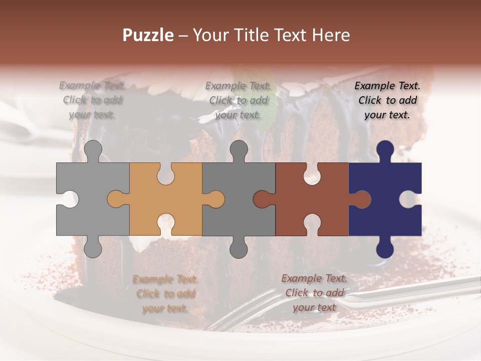 Glaze Mousse Portion PowerPoint Template