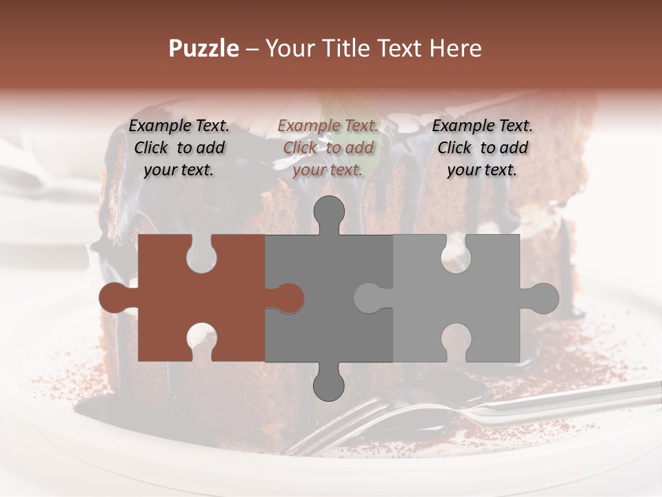 Glaze Mousse Portion PowerPoint Template