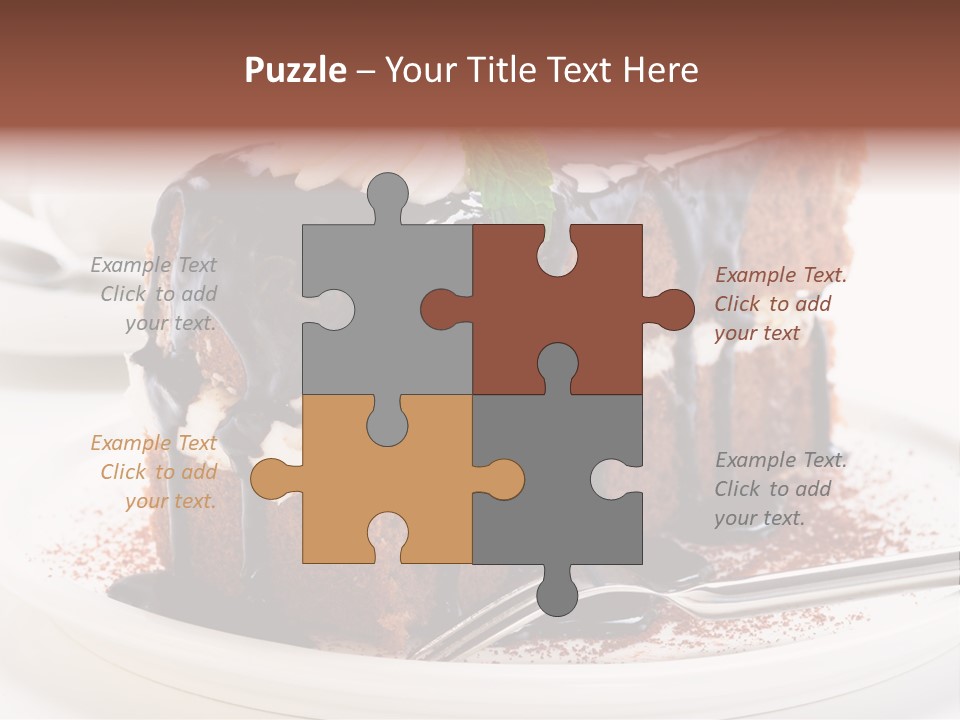 Glaze Mousse Portion PowerPoint Template