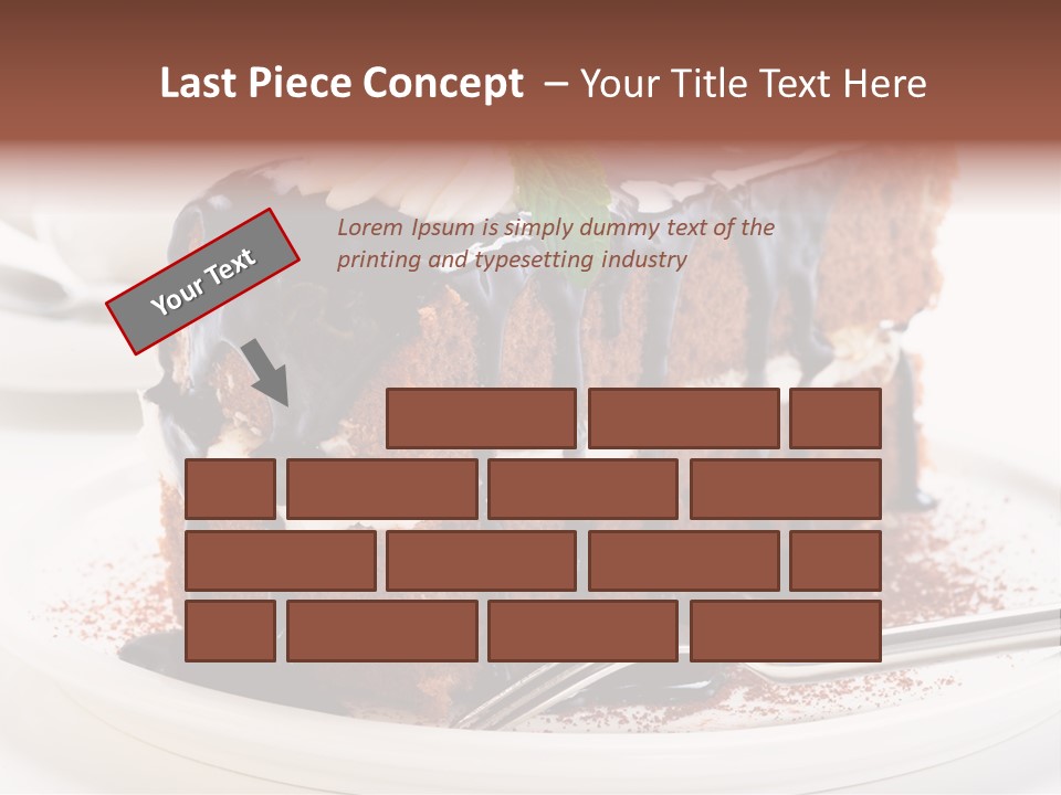 Glaze Mousse Portion PowerPoint Template