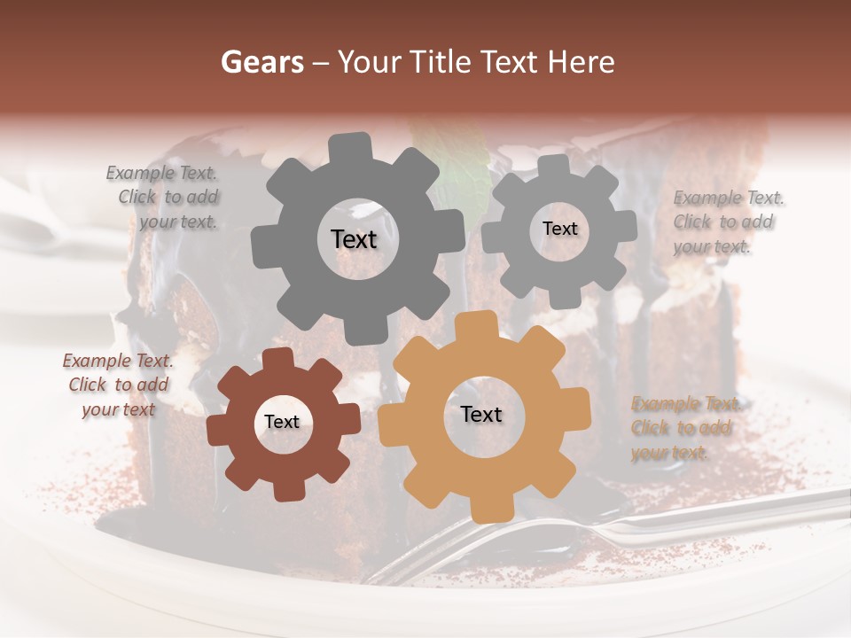 Glaze Mousse Portion PowerPoint Template