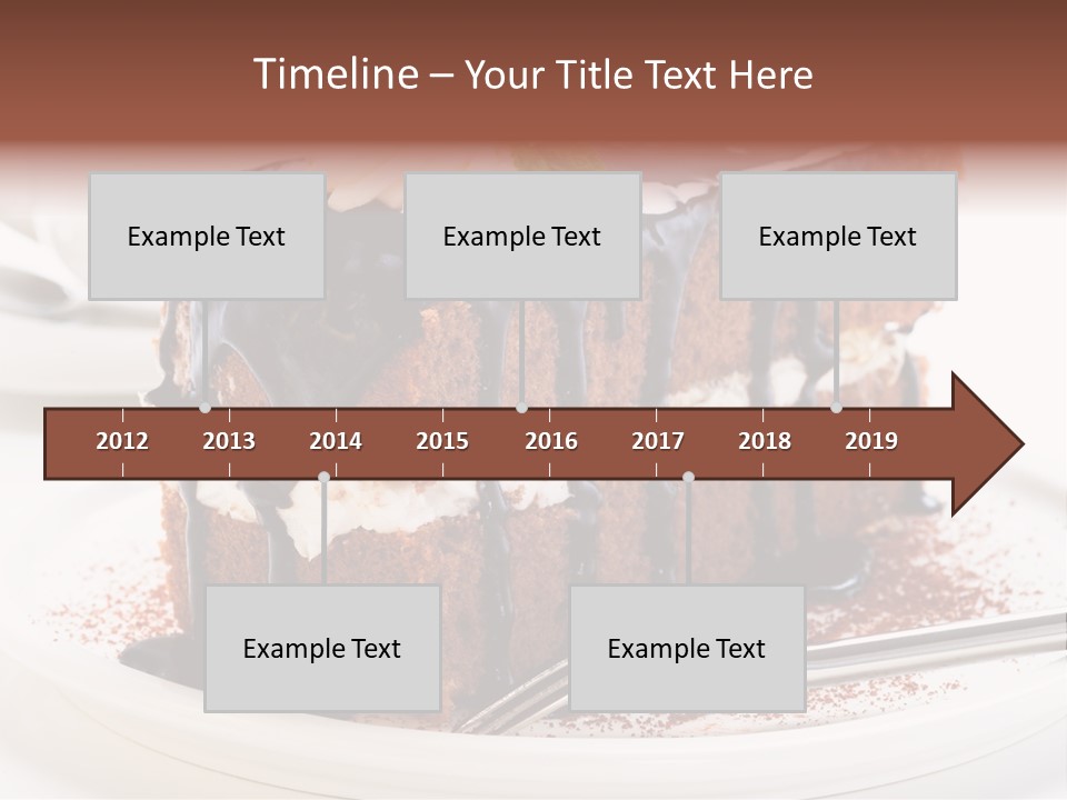 Glaze Mousse Portion PowerPoint Template