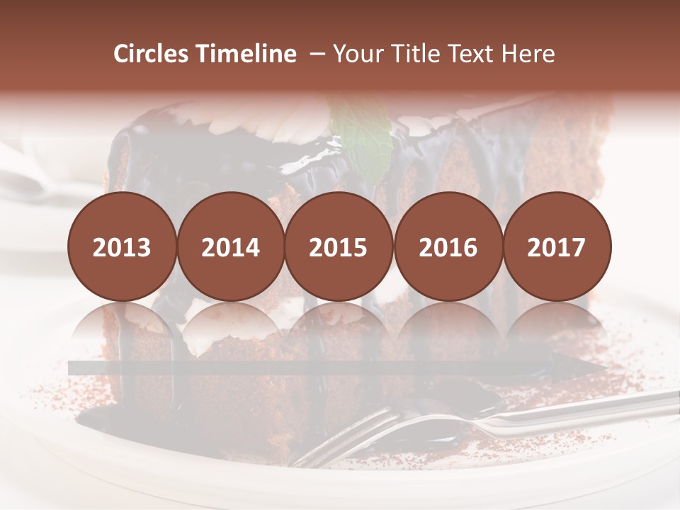 Glaze Mousse Portion PowerPoint Template