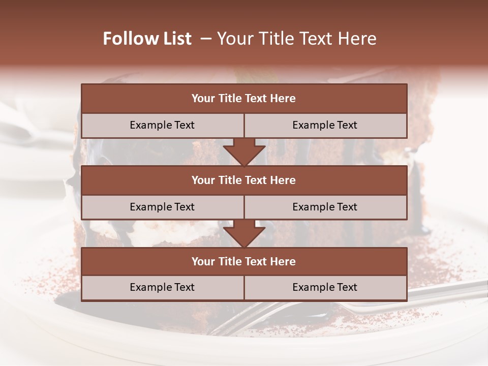 Glaze Mousse Portion PowerPoint Template