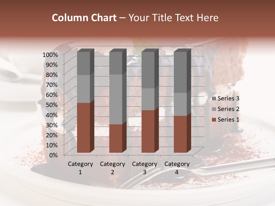 Glaze Mousse Portion PowerPoint Template