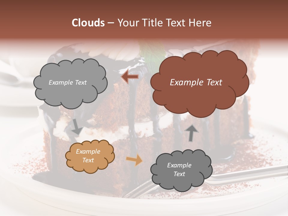 Glaze Mousse Portion PowerPoint Template