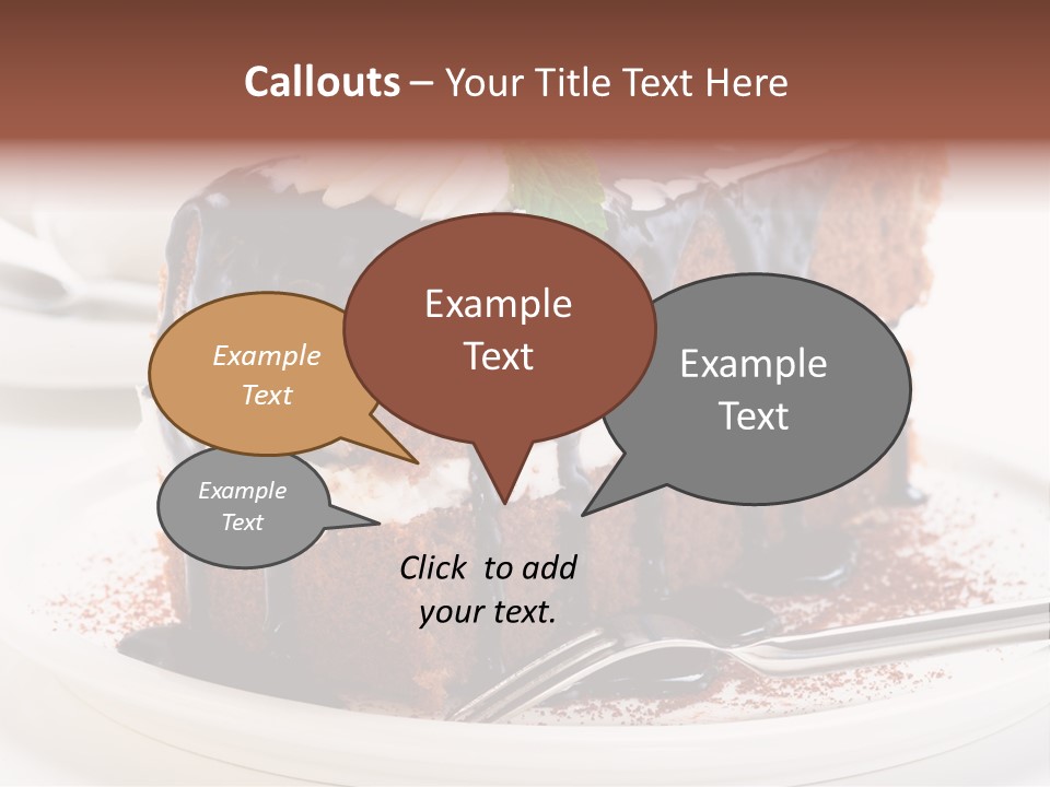 Glaze Mousse Portion PowerPoint Template