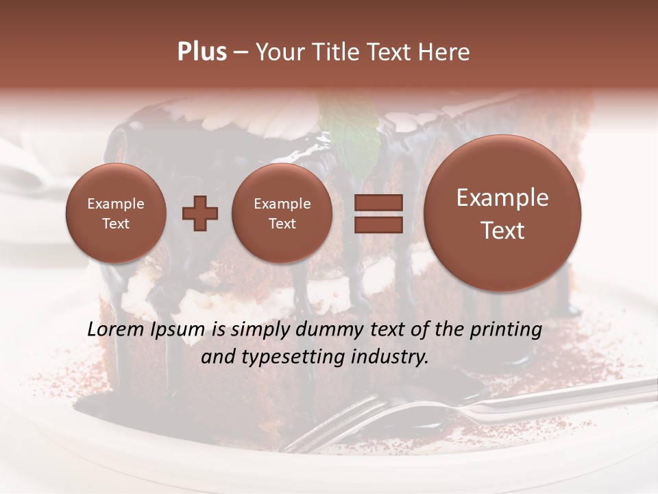 Glaze Mousse Portion PowerPoint Template