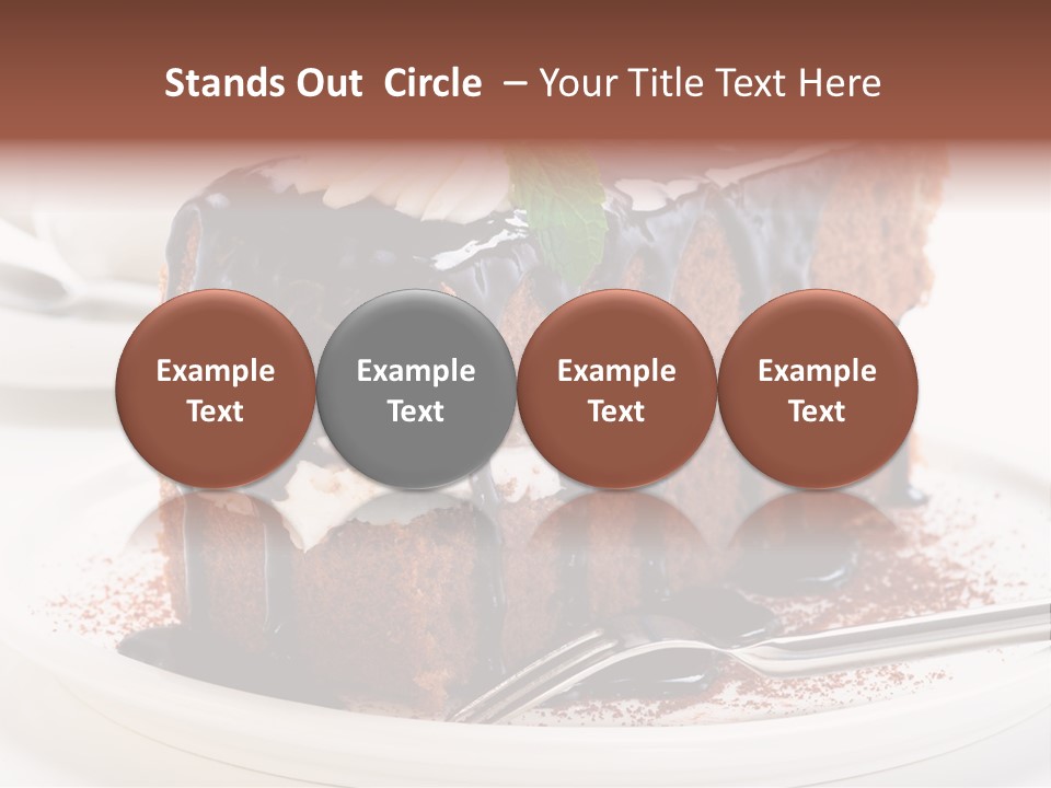 Glaze Mousse Portion PowerPoint Template
