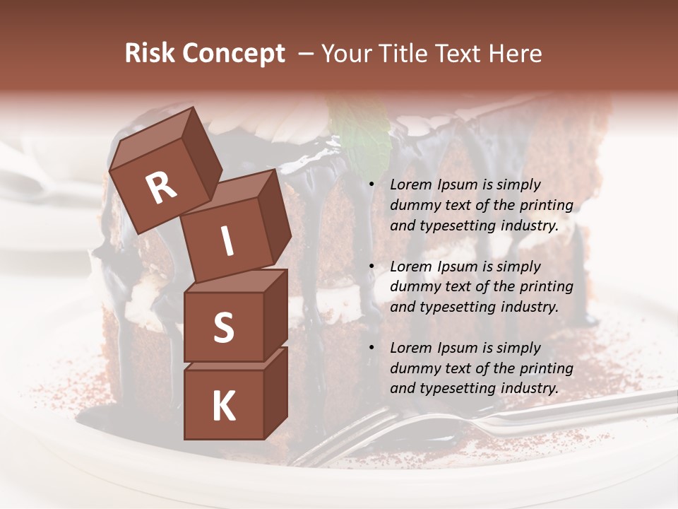 Glaze Mousse Portion PowerPoint Template
