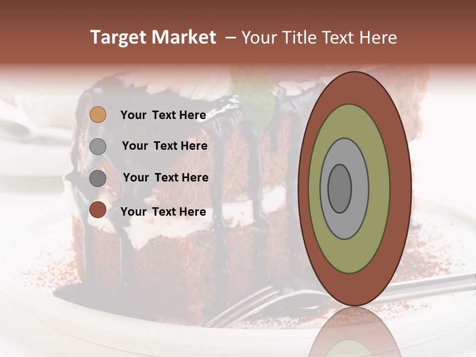 Glaze Mousse Portion PowerPoint Template
