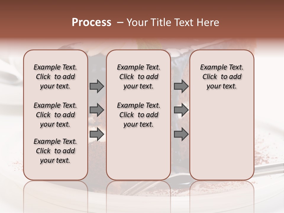 Glaze Mousse Portion PowerPoint Template