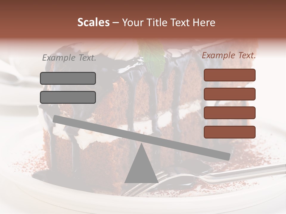 Glaze Mousse Portion PowerPoint Template