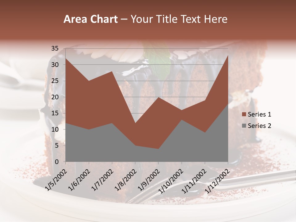 Glaze Mousse Portion PowerPoint Template