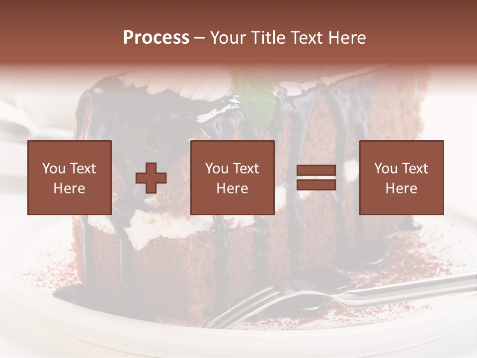 Glaze Mousse Portion PowerPoint Template