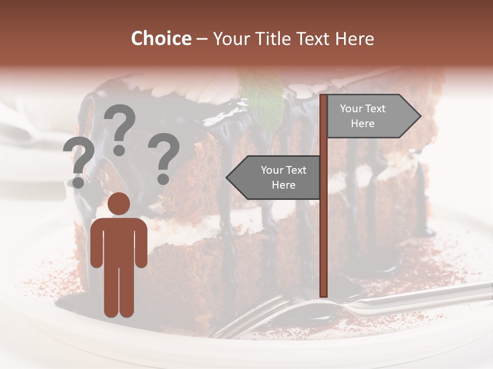 Glaze Mousse Portion PowerPoint Template