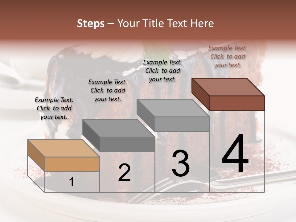 Glaze Mousse Portion PowerPoint Template