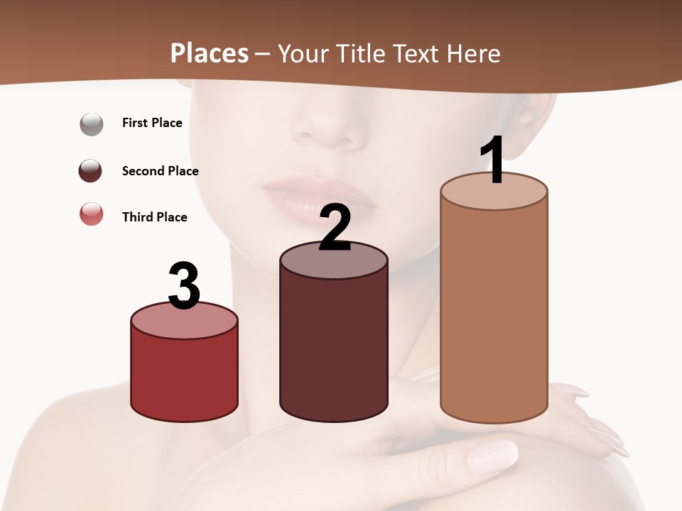 Brown Woman Portrait PowerPoint Template