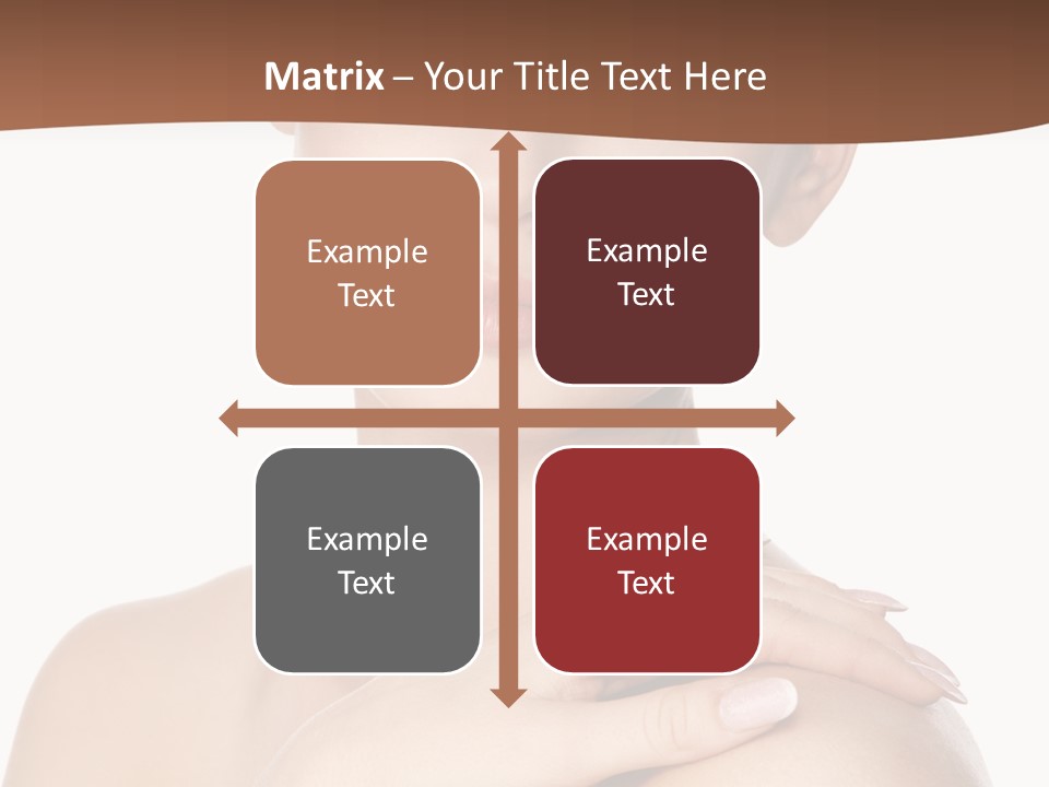 Brown Woman Portrait PowerPoint Template