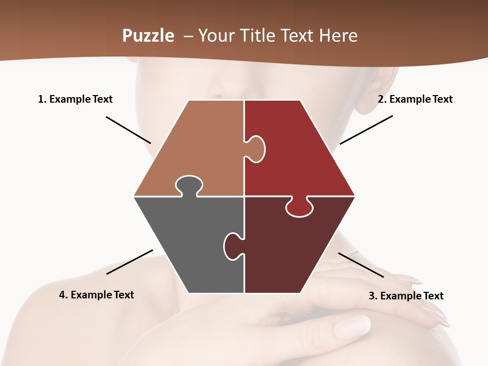 Brown Woman Portrait PowerPoint Template