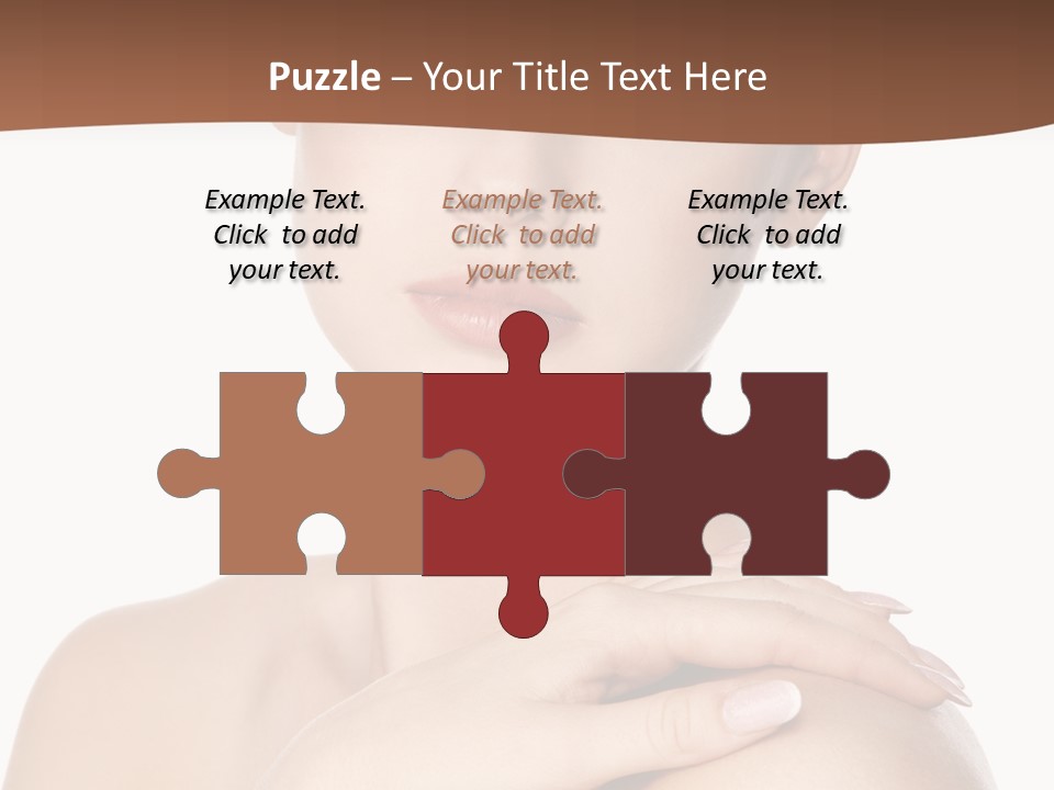 Brown Woman Portrait PowerPoint Template