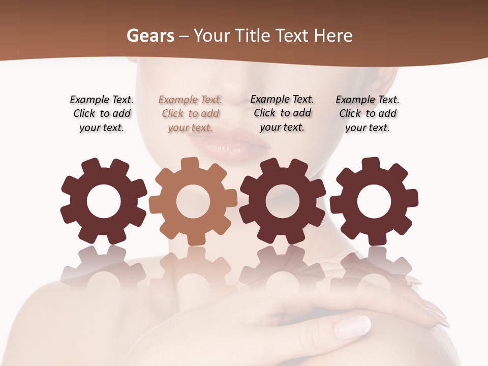 Brown Woman Portrait PowerPoint Template