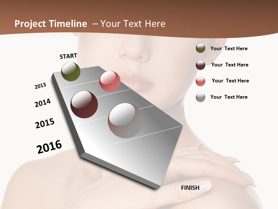 Brown Woman Portrait PowerPoint Template