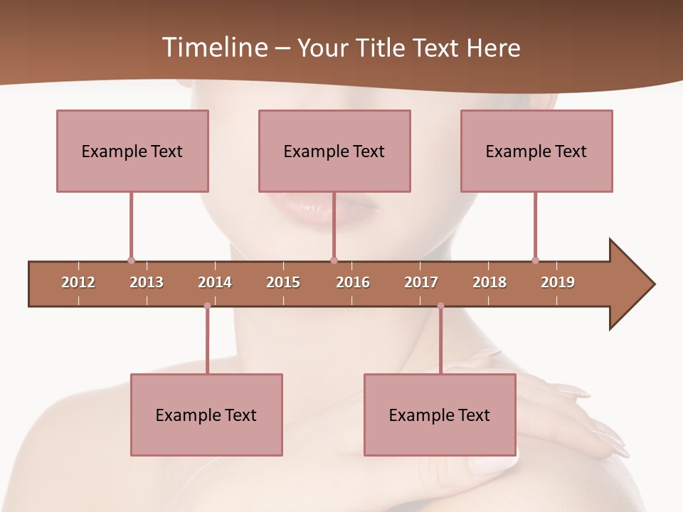 Brown Woman Portrait PowerPoint Template