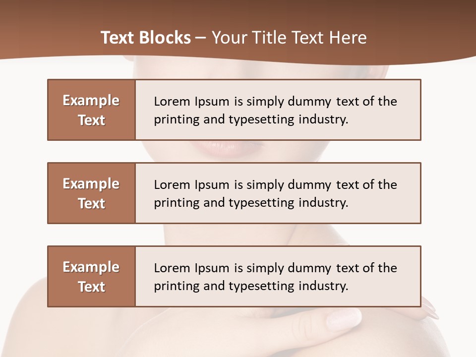Brown Woman Portrait PowerPoint Template