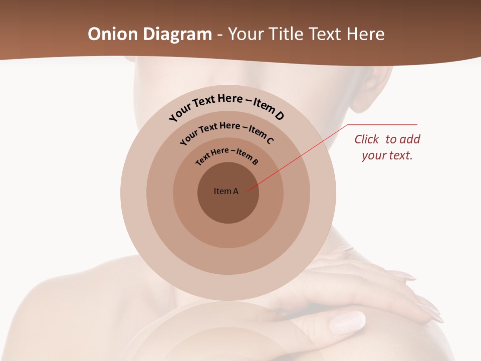 Brown Woman Portrait PowerPoint Template