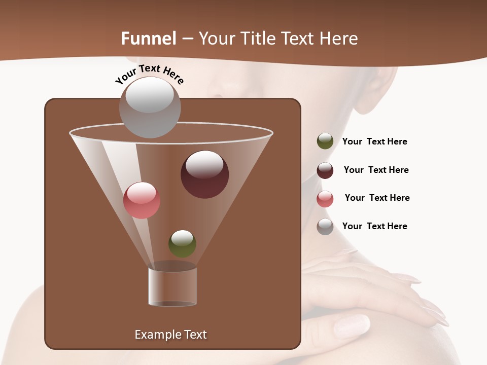 Brown Woman Portrait PowerPoint Template